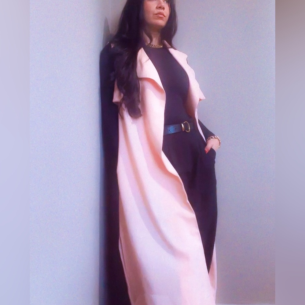 Stylish Beige Long Vest